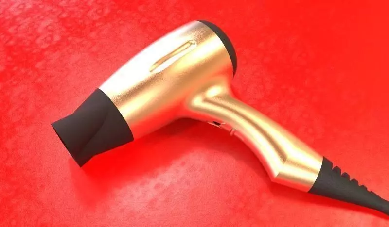 Hair Dryer Free 3D model_0