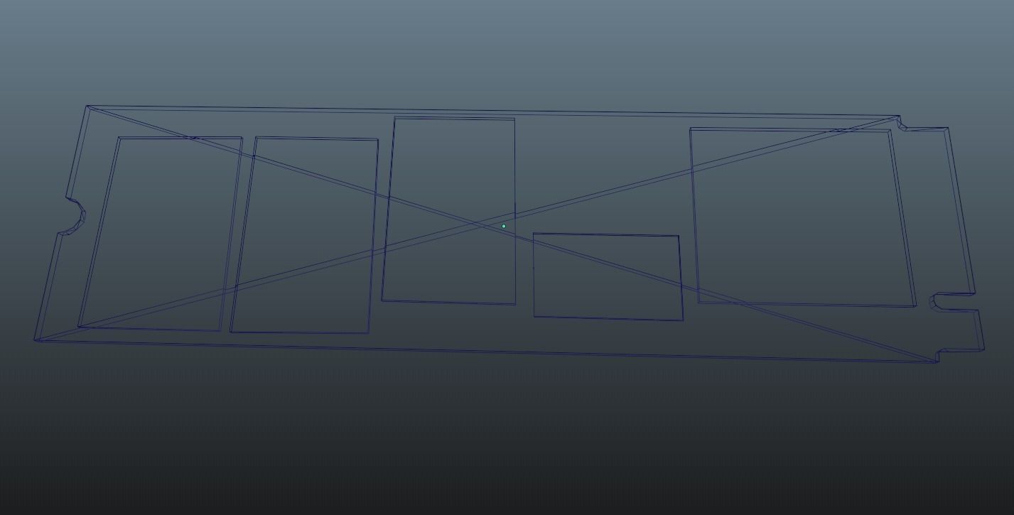 NVMe M-2 SSD Free low-poly 3D model_3