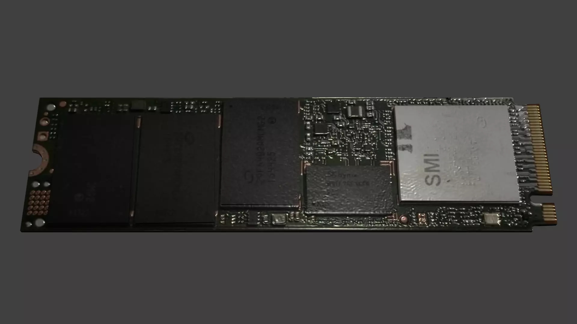 NVMe M-2 SSD Free low-poly 3D model_0