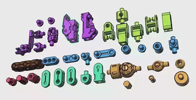 All you Need for Mecha Model Customization 3D print model