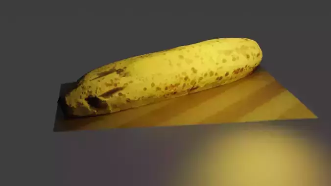 Banana on table