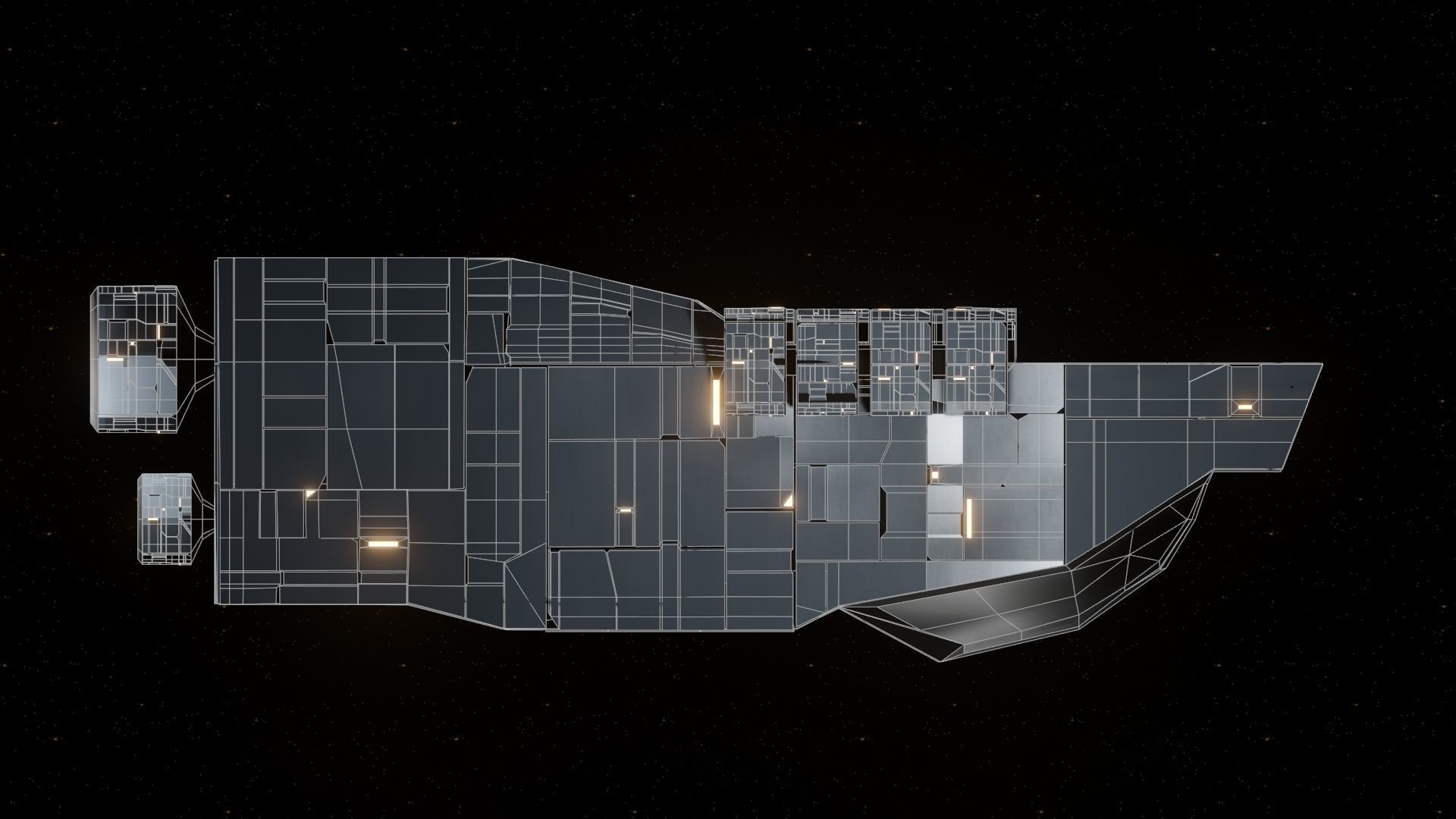 Spaceship Bundle - Low-poly 3D Model Collection_12