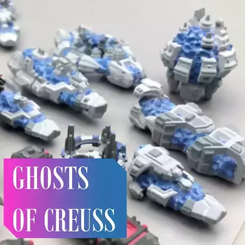 Twilight Imperium ships Ghosts of Creuss 3D print model