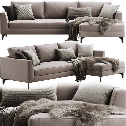 Collection - Sofa Collection 02 - 5 Items 3D model 3