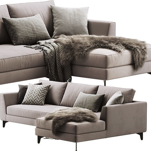 Collection - Sofa Collection 02 - 5 Items 3D model 2