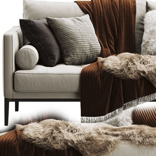 Collection - Sofa Collection 02 - 5 Items 3D model 7