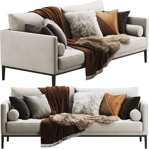 Collection - Sofa Collection 02 - 5 Items 3D model 6