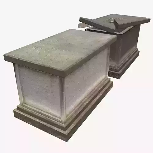 Tombstone with a broken version