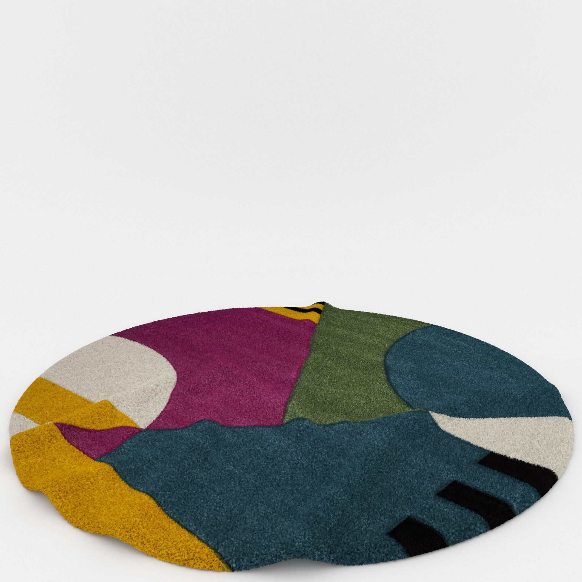 Rugs No 158 Low-poly 3D model_7