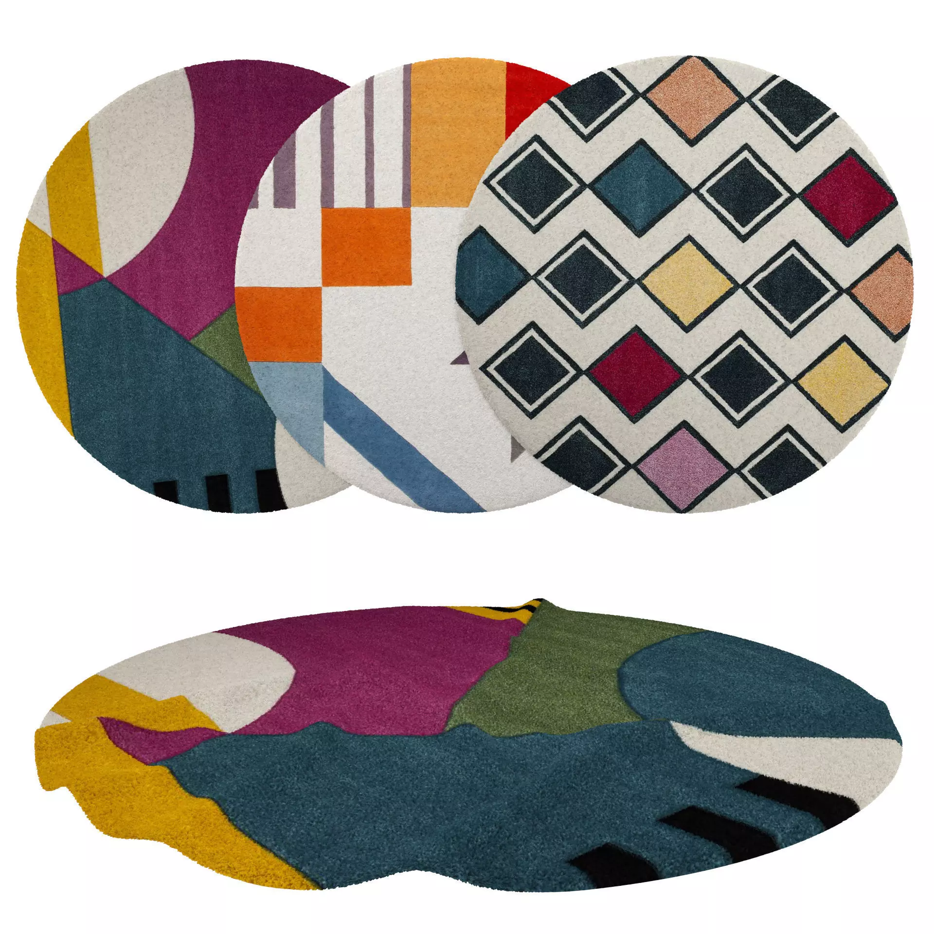 Rugs No 158 Low-poly 3D model_0