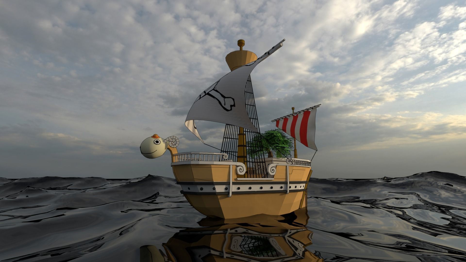 Going Merry One Piece  3D model_2