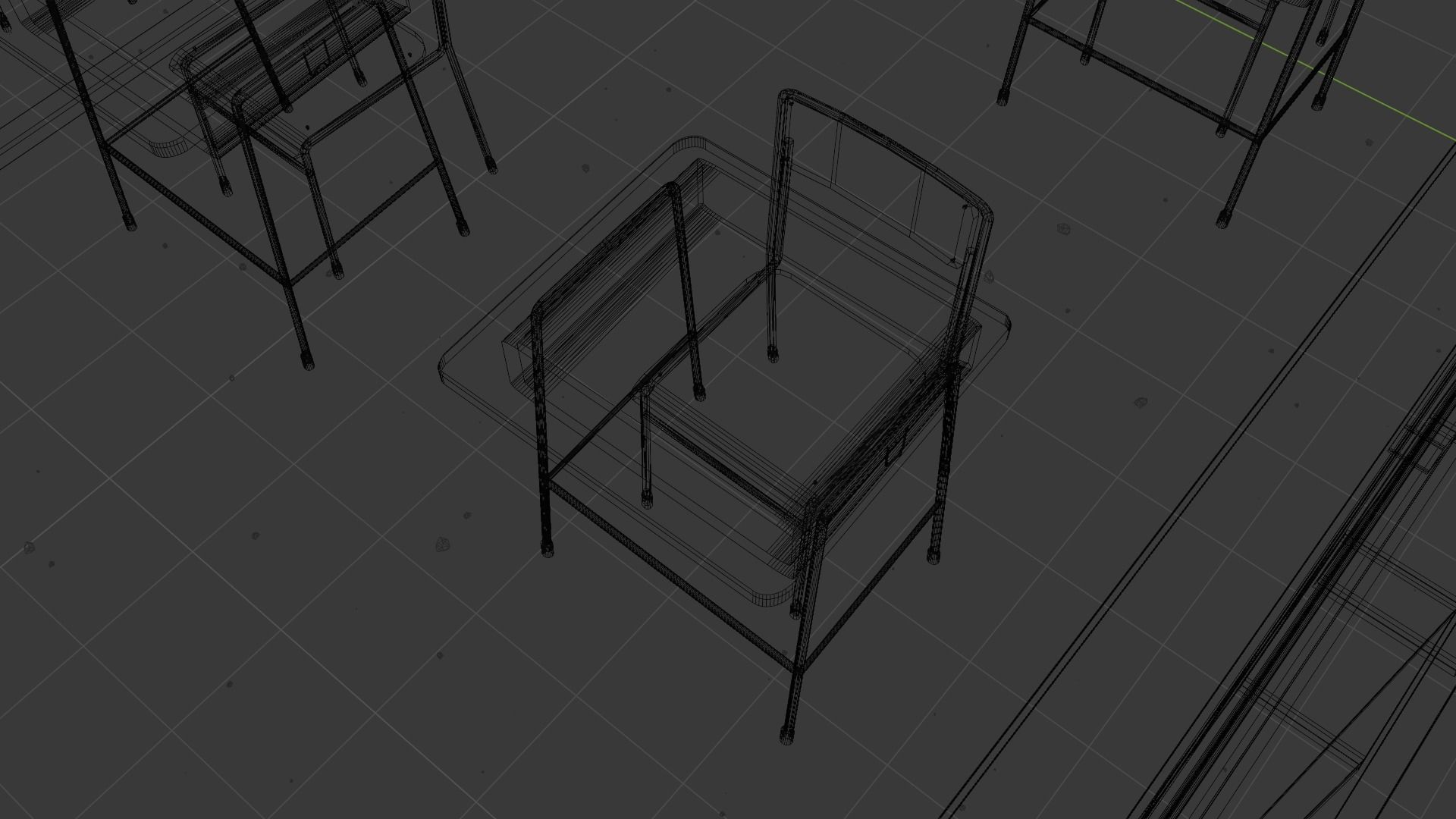 Classroom EEVEE 3D model_9