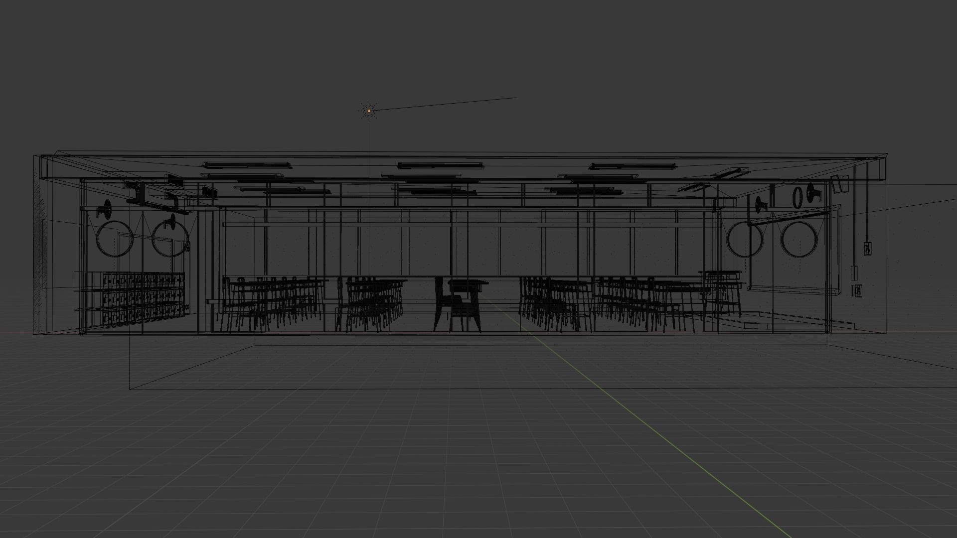 Classroom EEVEE 3D model_6