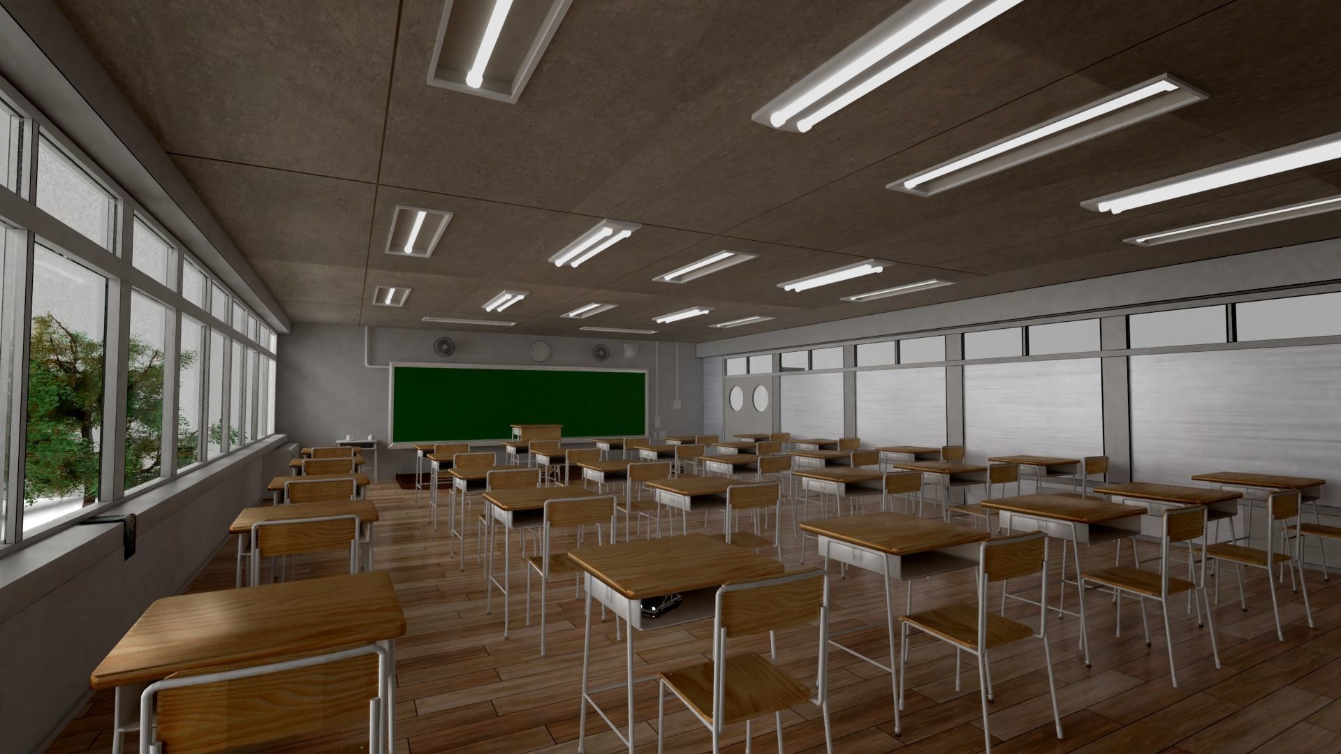 Classroom class room - 3D model_2