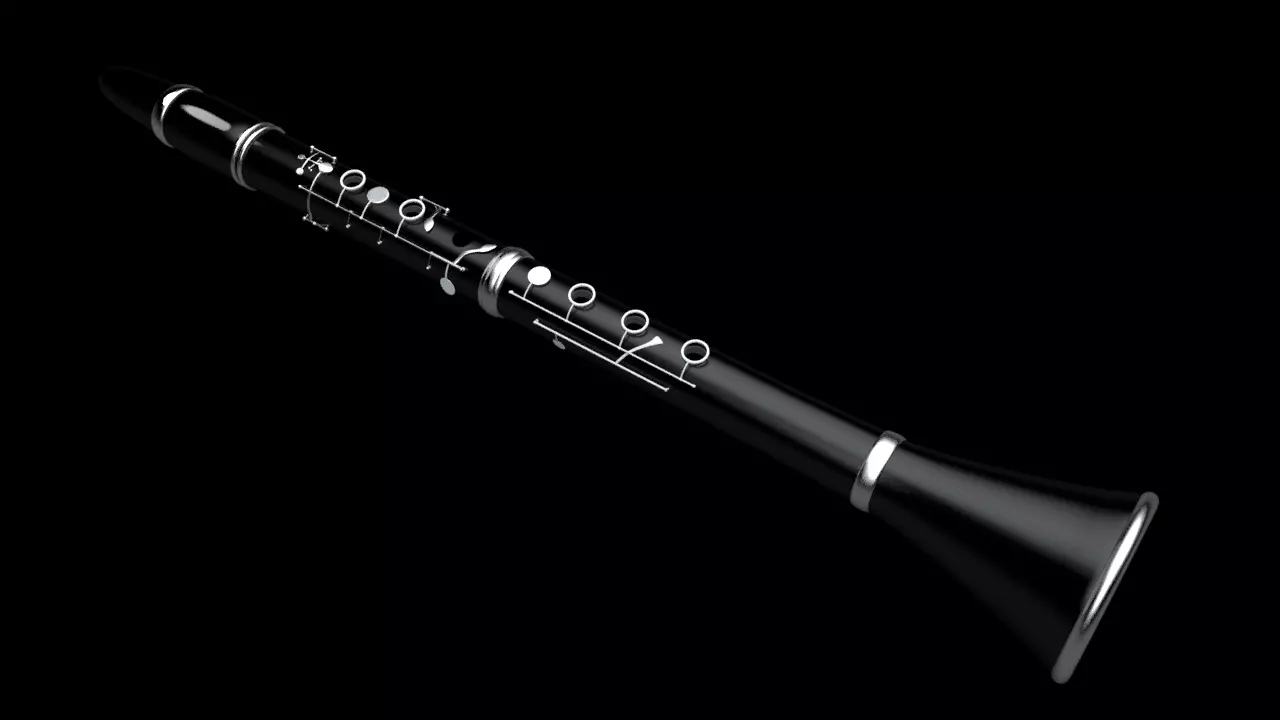 Clarinet 3D model_0