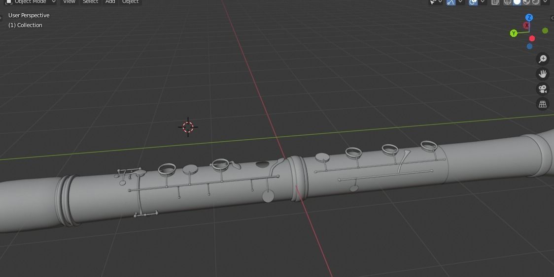 Clarinet 3D model_5