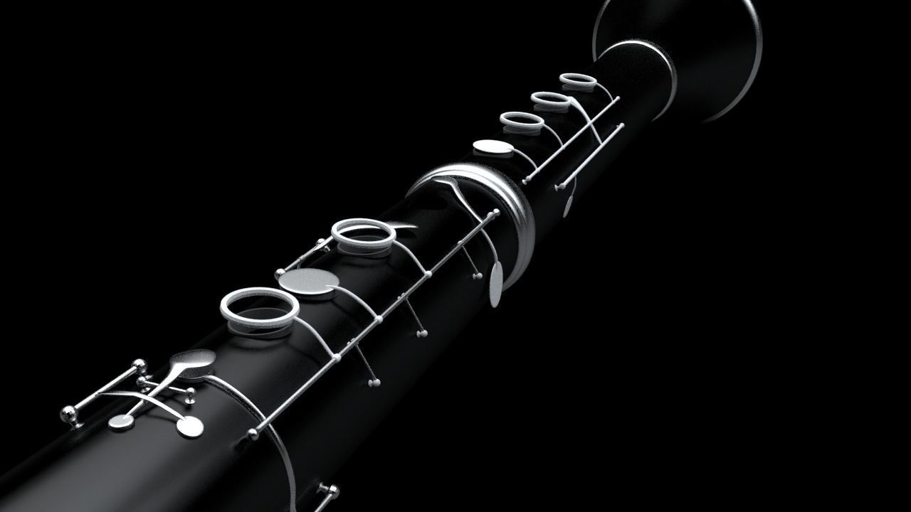 Clarinet 3D model_1