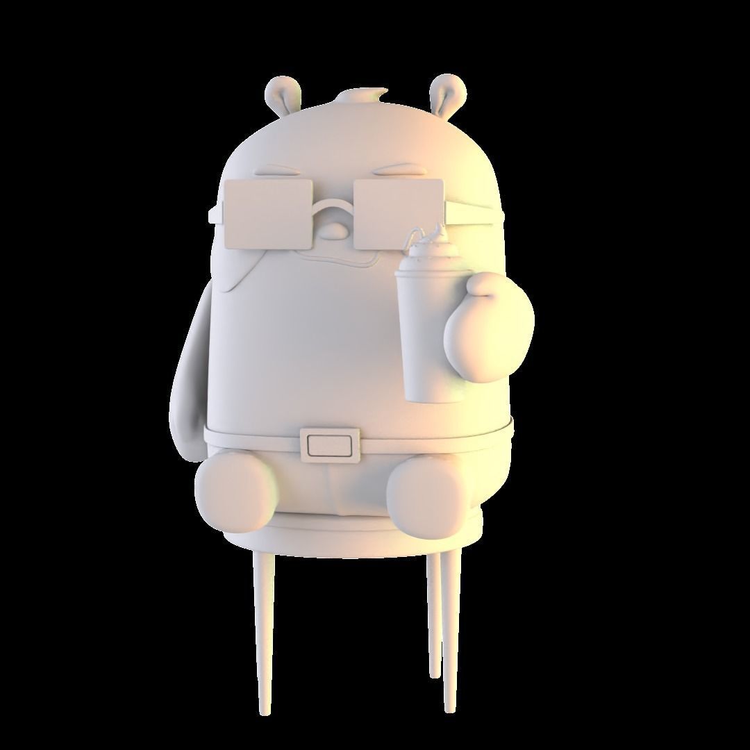 Panda Coffee 3D print model_7
