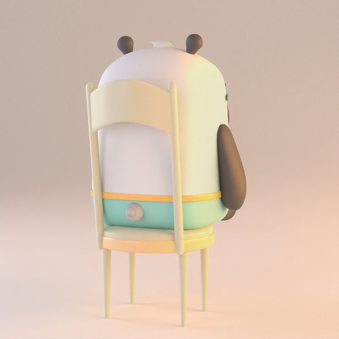 Panda Coffee 3D print model_4
