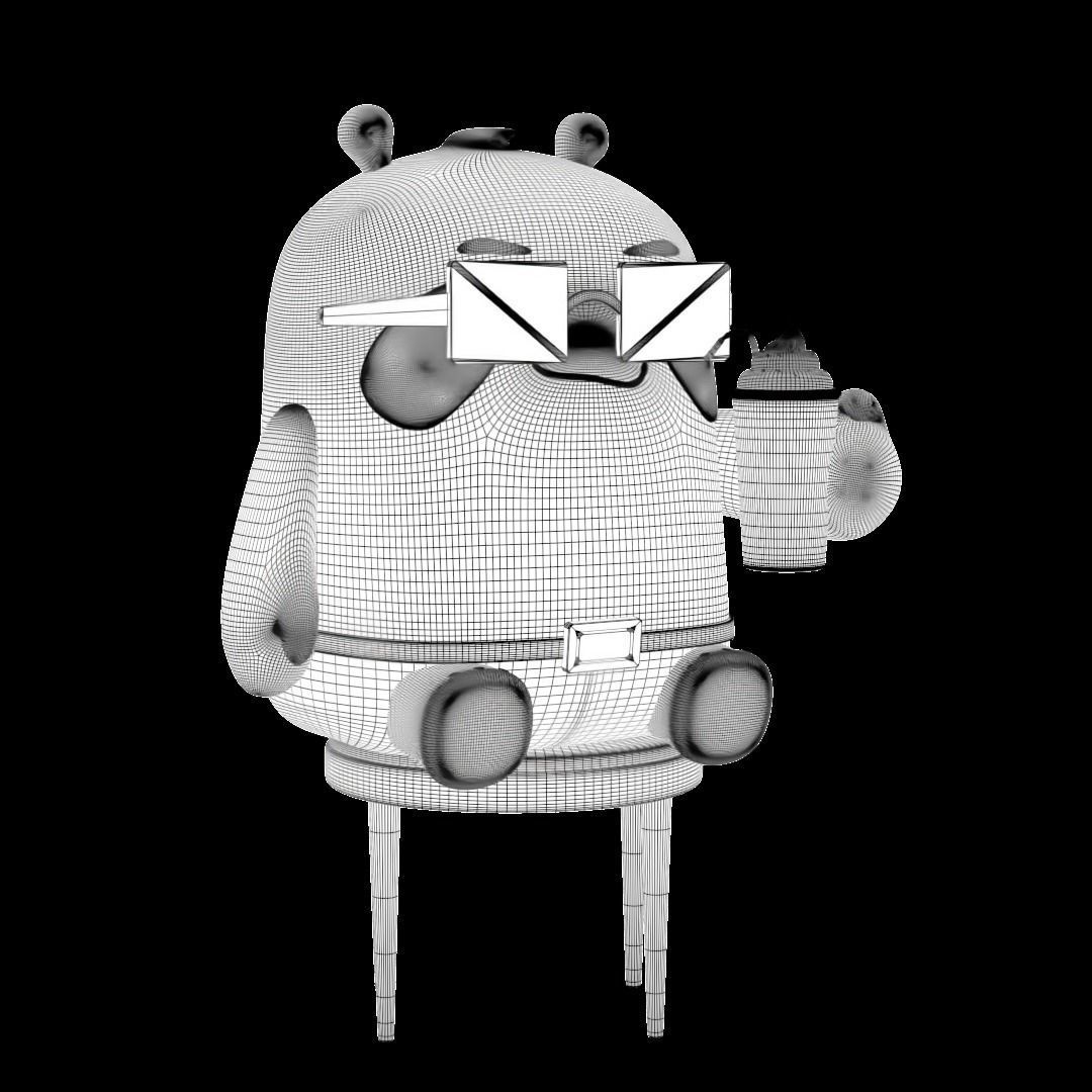 Panda Coffee 3D print model_6
