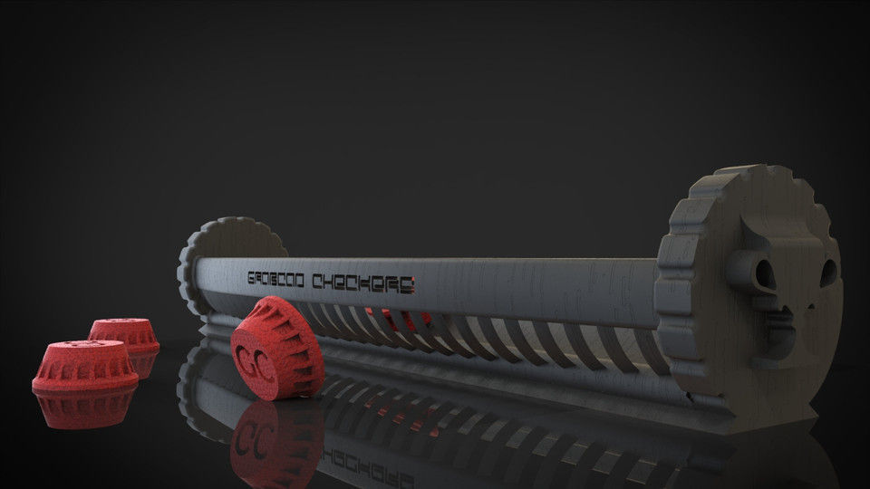 GC 3D Printable Checker Game 3D print model_3