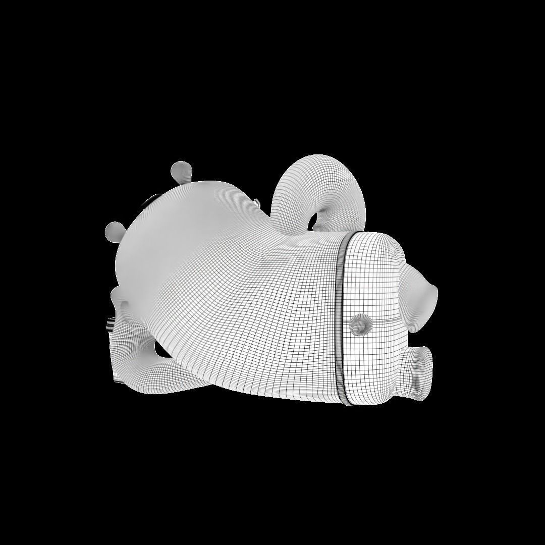 Panda Coffee Chill 3D print model_6