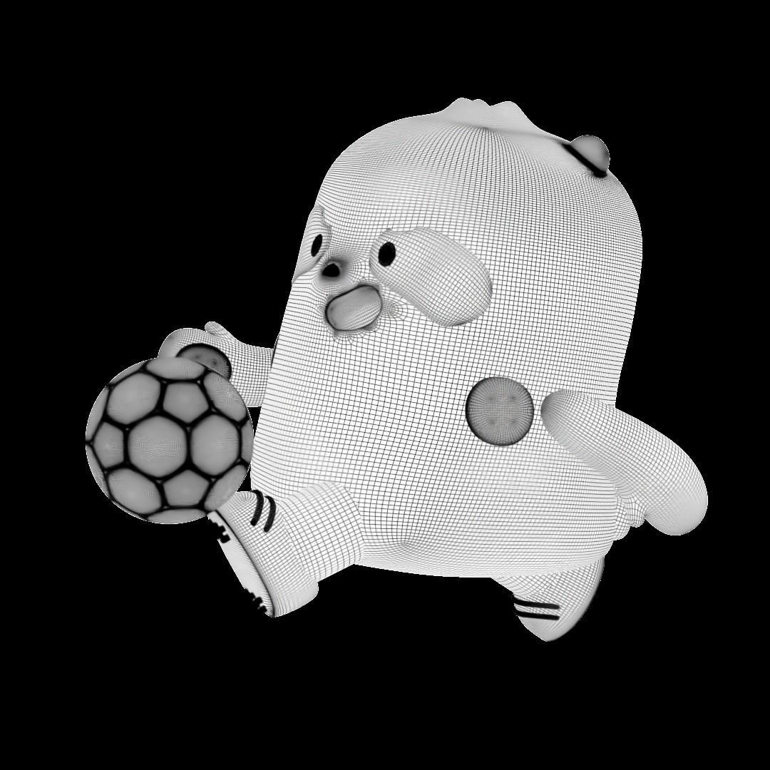 Panda Soccer 3D print model_5