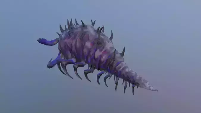 Monster Bug Multiped Low-poly 3D model