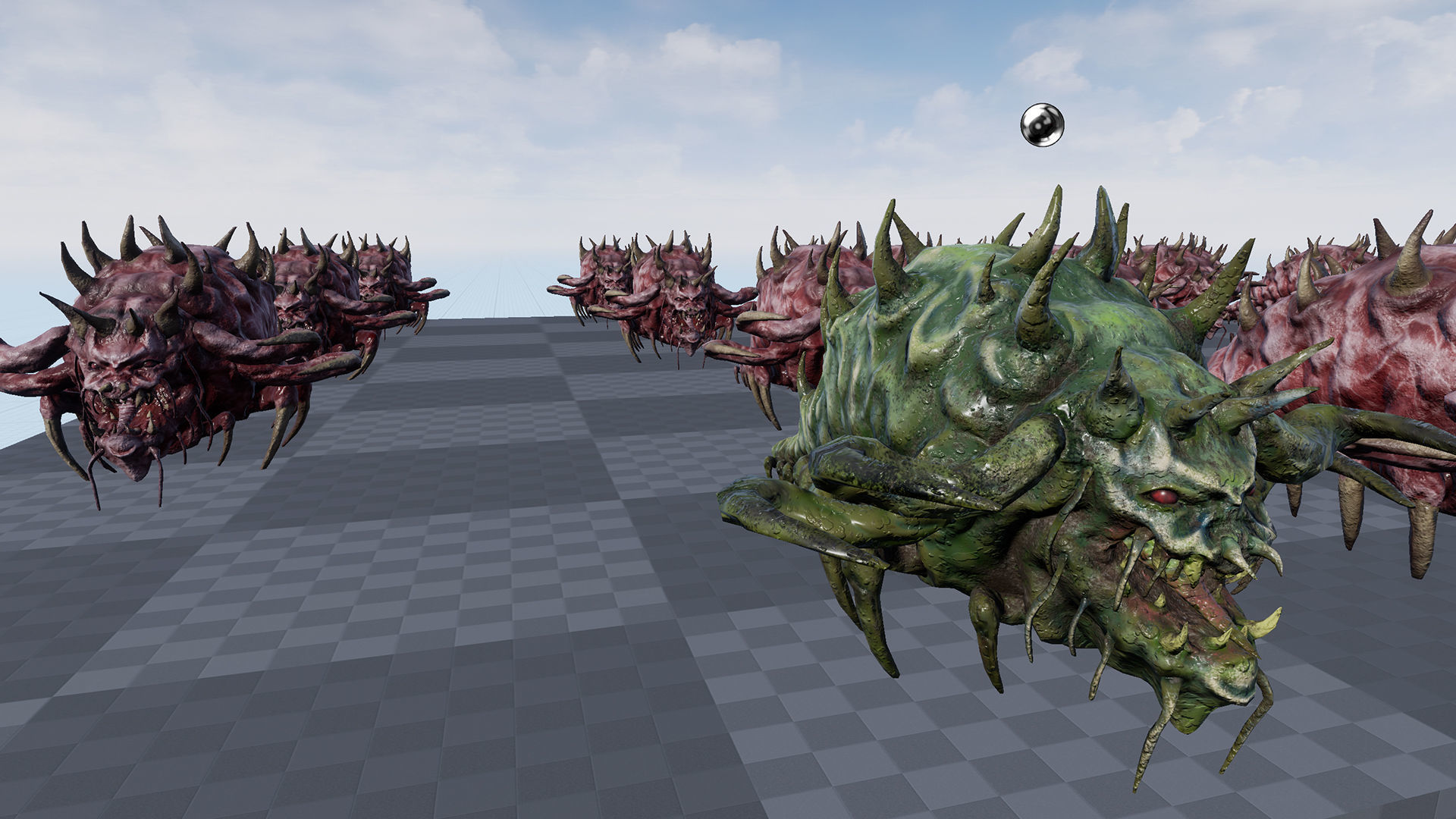 Monster Bug Multiped Low-poly 3D model_24