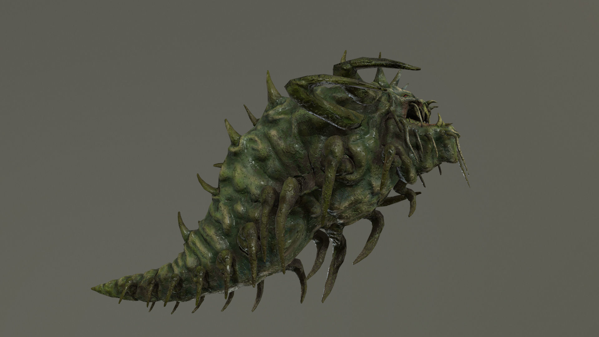 Monster Bug Multiped Low-poly 3D model_15