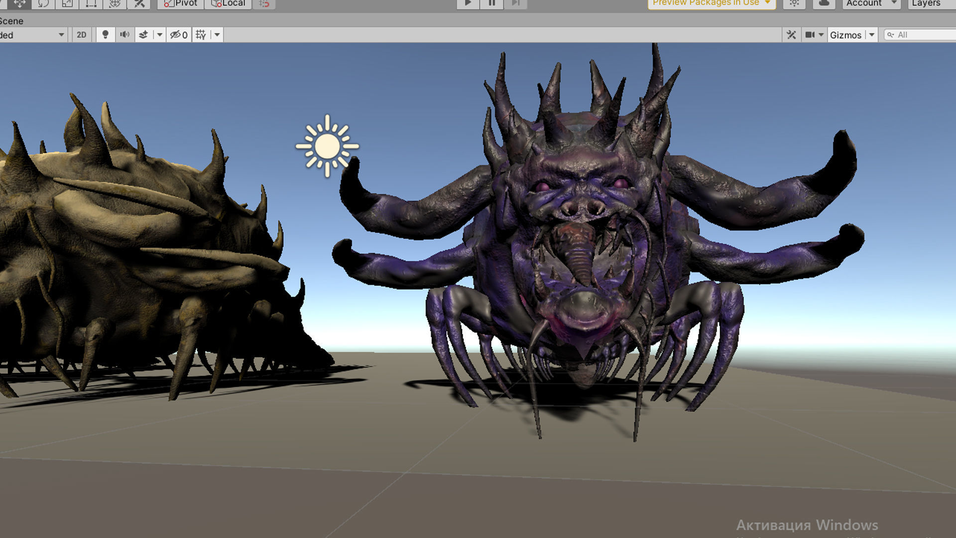 Monster Bug Multiped Low-poly 3D model_21