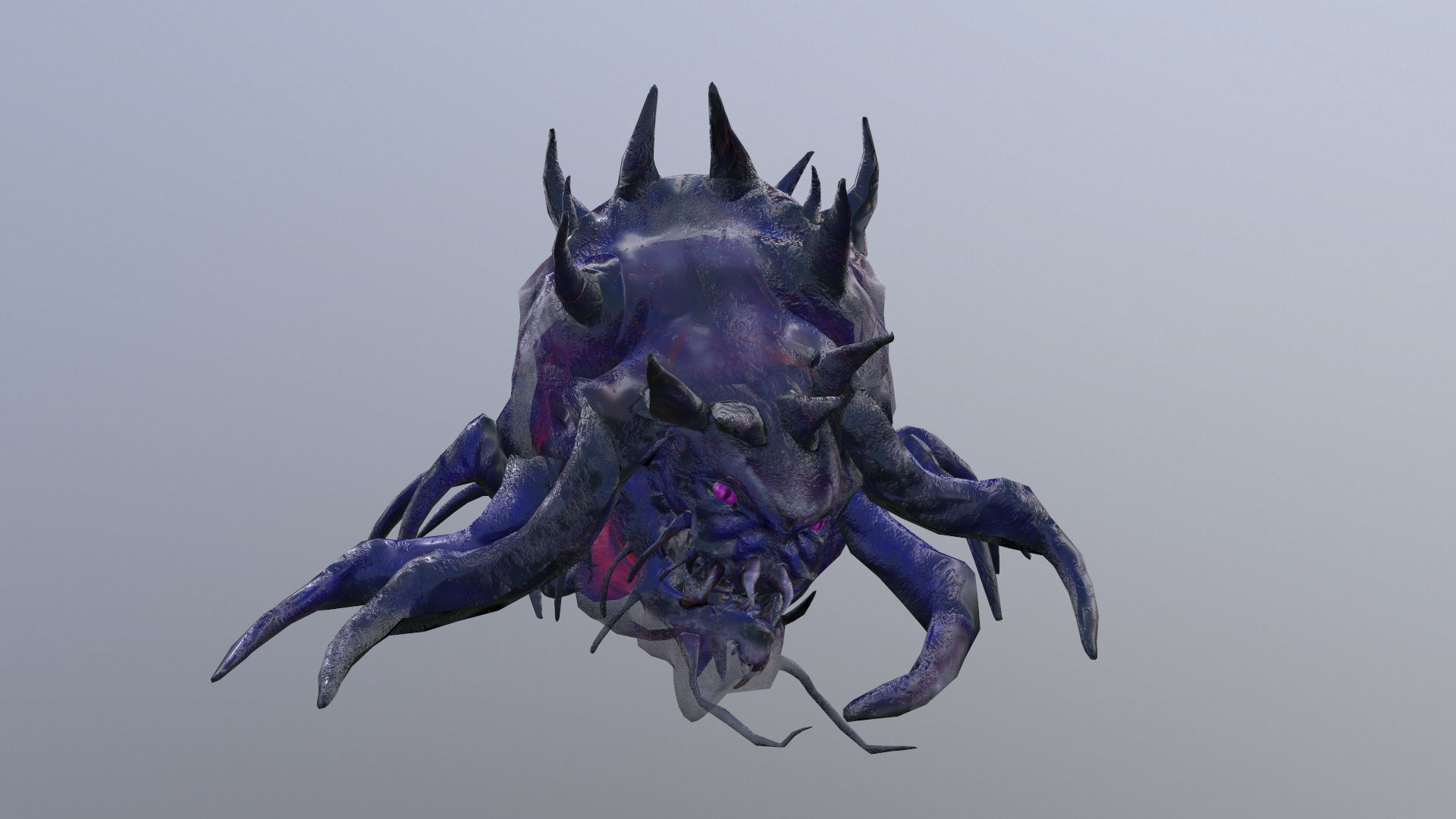Monster Bug Multiped Low-poly 3D model_2