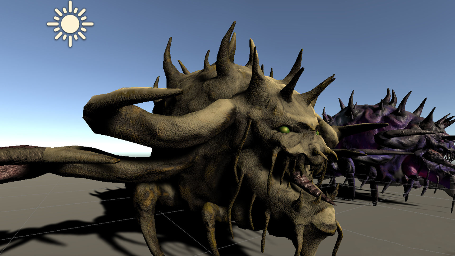 Monster Bug Multiped Low-poly 3D model_22