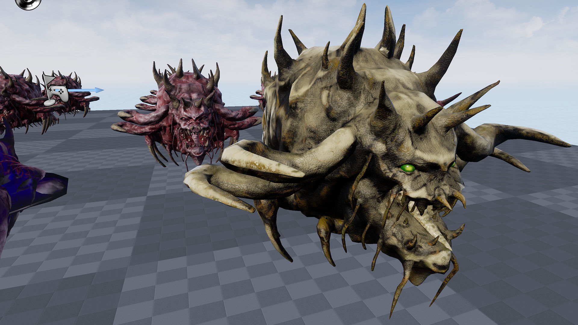 Monster Bug Multiped Low-poly 3D model_26