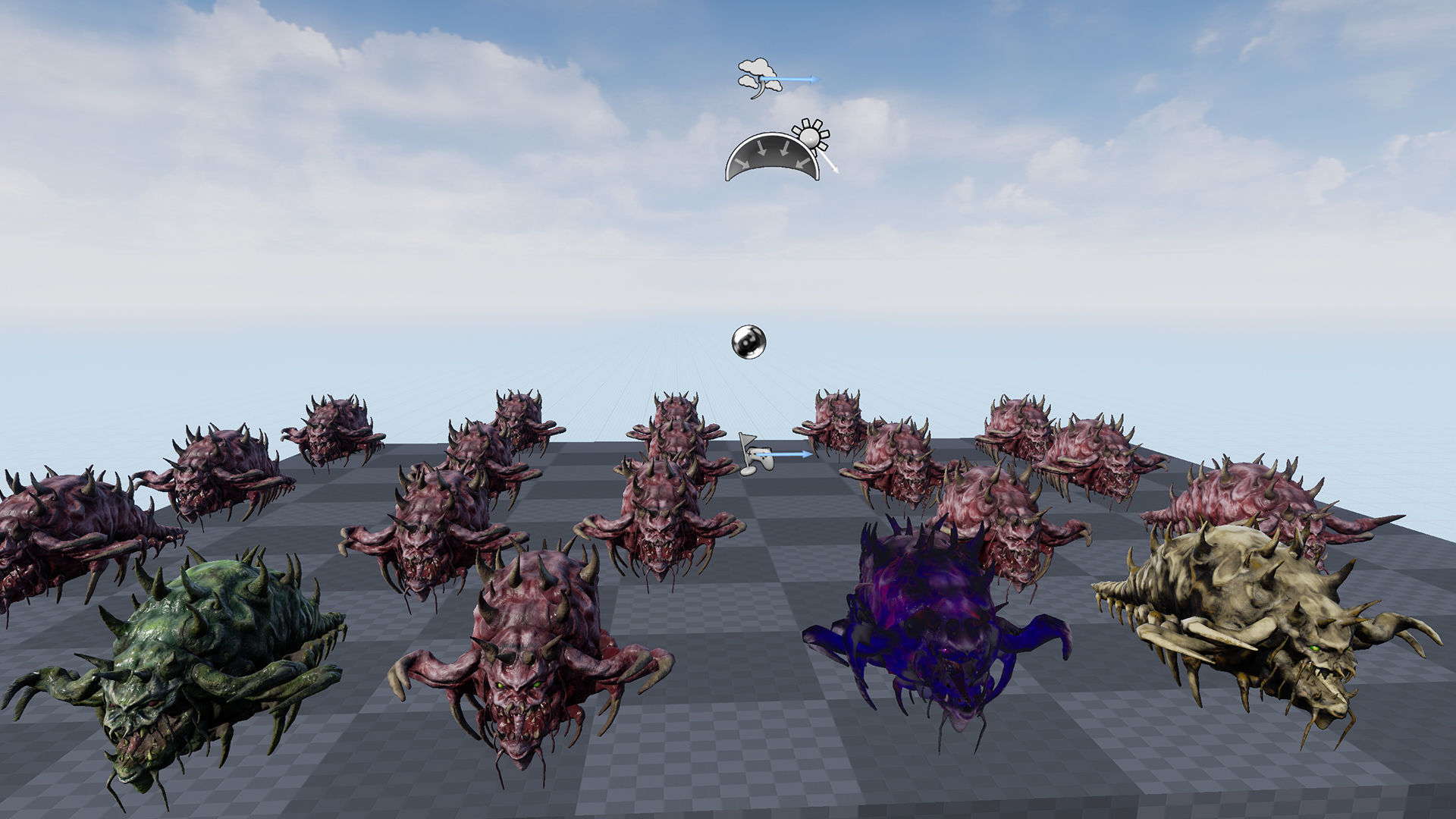 Monster Bug Multiped Low-poly 3D model_23