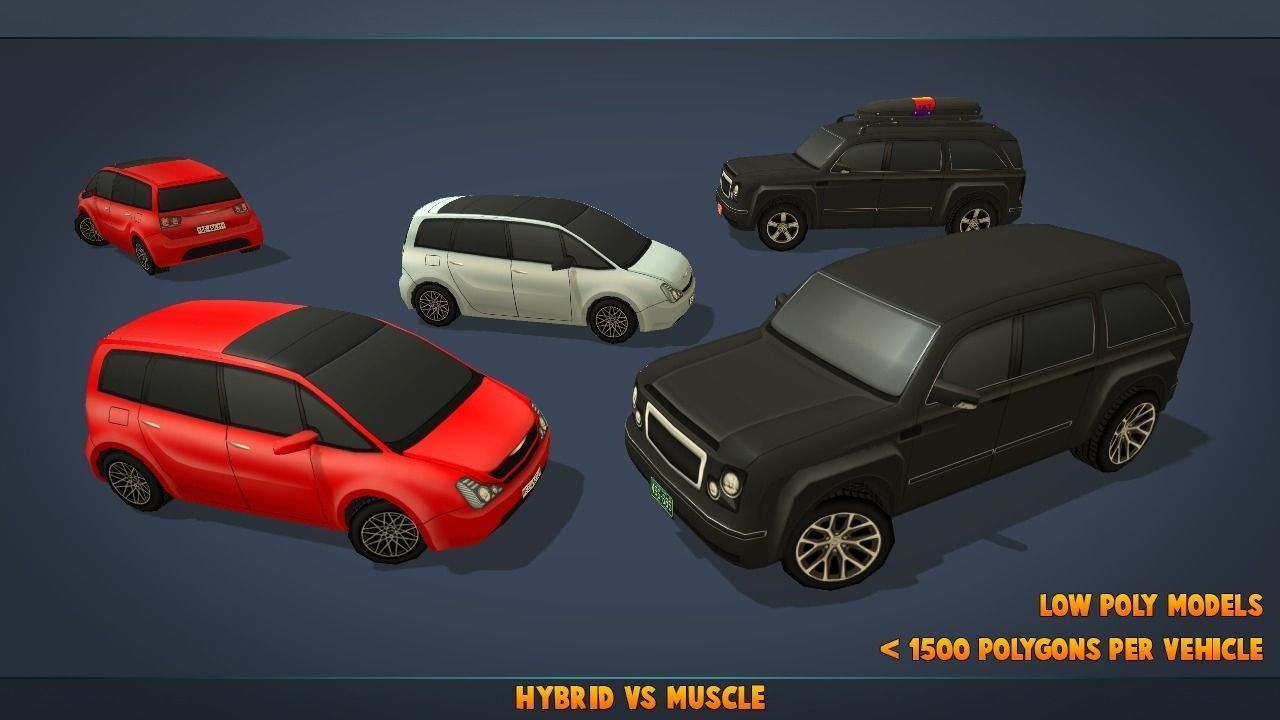 Complete Vehicle Pack V2 Low-poly 3D model_5