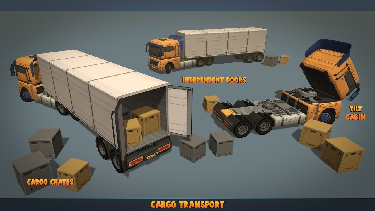 Complete Vehicle Pack V2 Low-poly 3D model_8