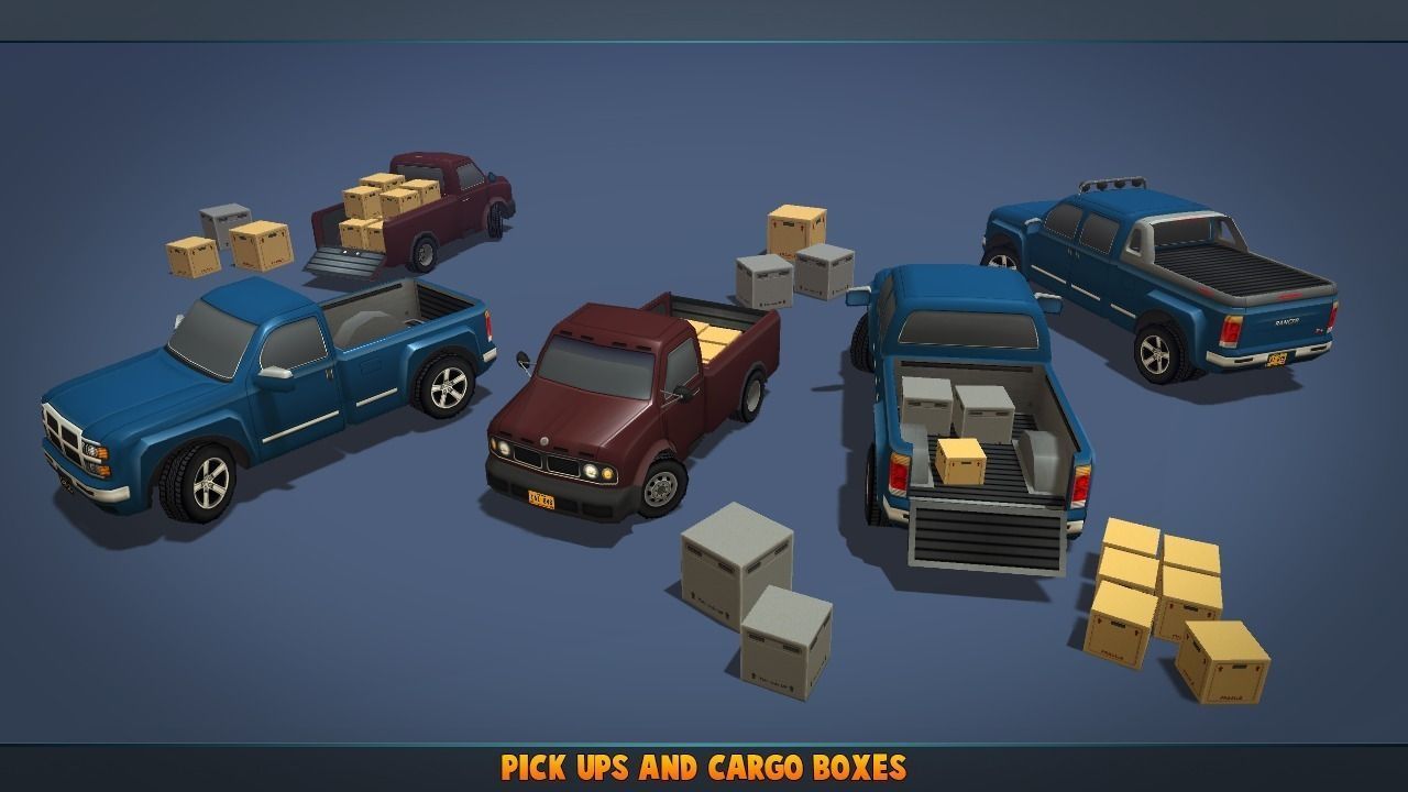 Complete Vehicle Pack V2 Low-poly 3D model_11