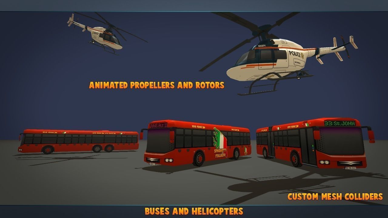 Complete Vehicle Pack V2 Low-poly 3D model_1