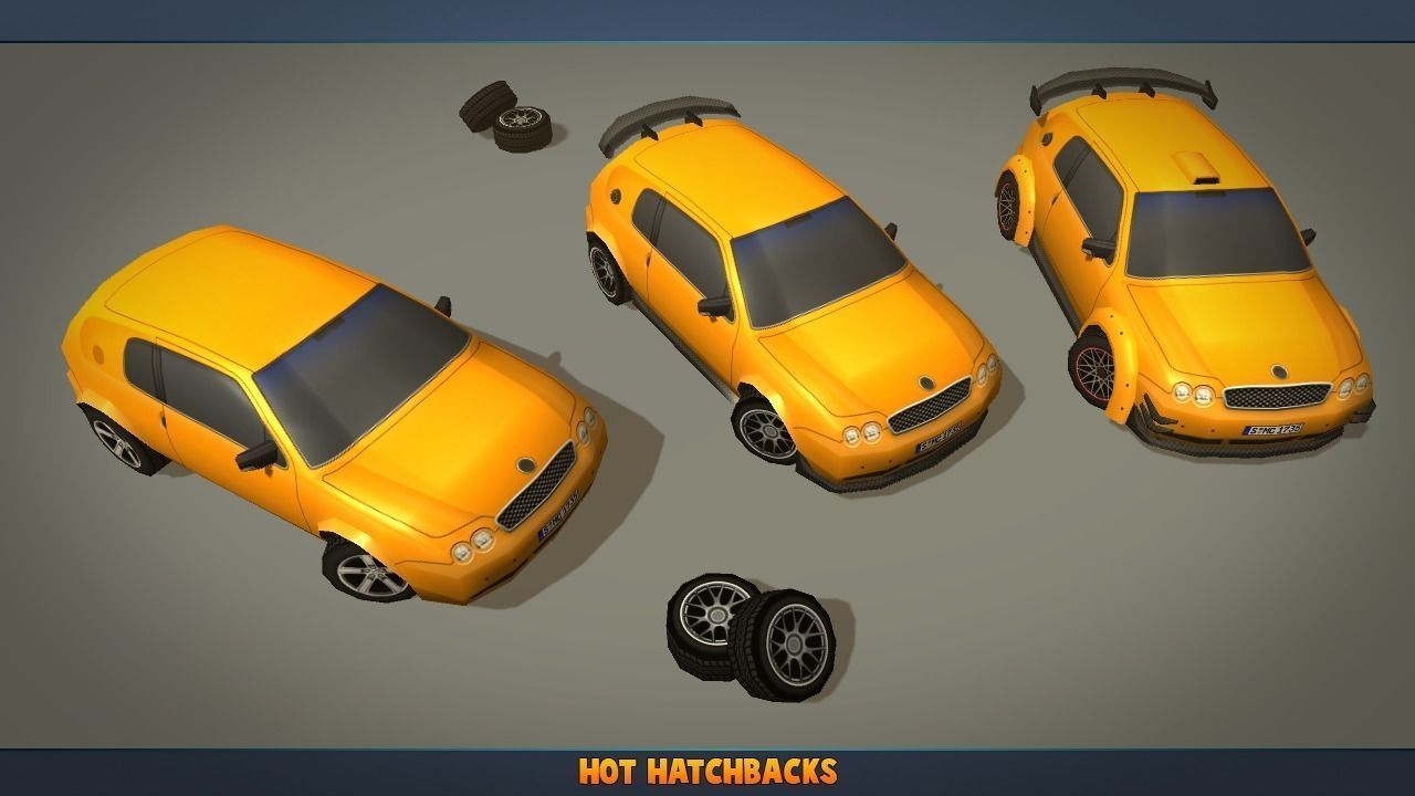 Complete Vehicle Pack V2 Low-poly 3D model_7