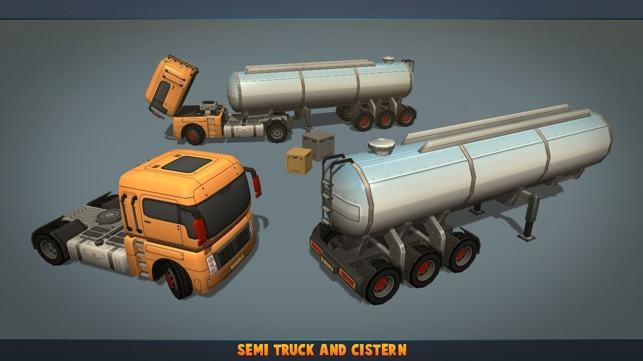 Complete Vehicle Pack V2 Low-poly 3D model_6