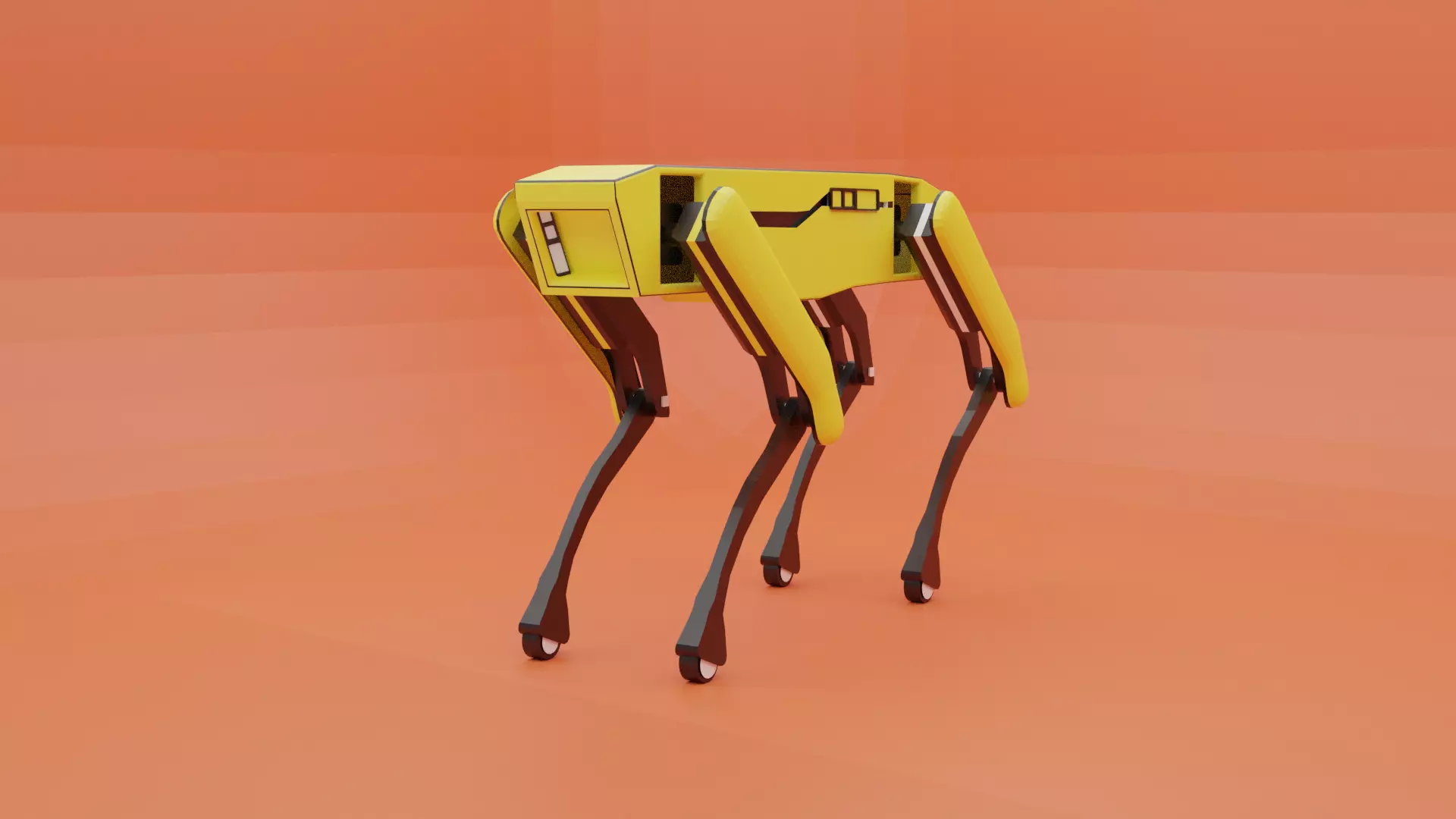 Boston dynamics robotic dog Low-poly 3D model