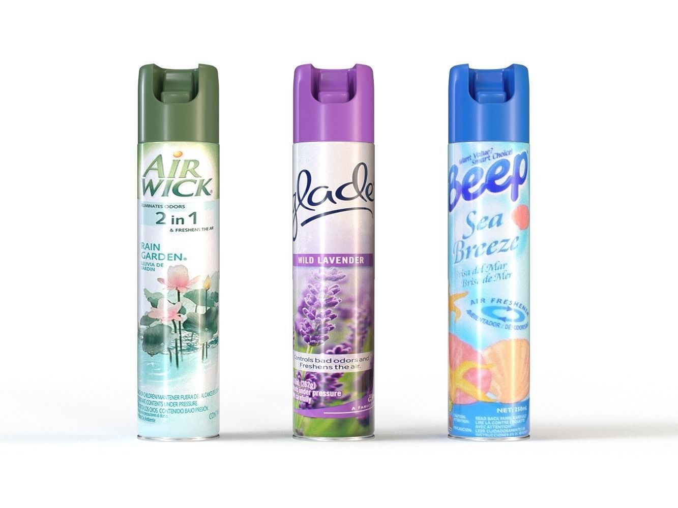 Air Freshener Spray Low-poly 3D model_0