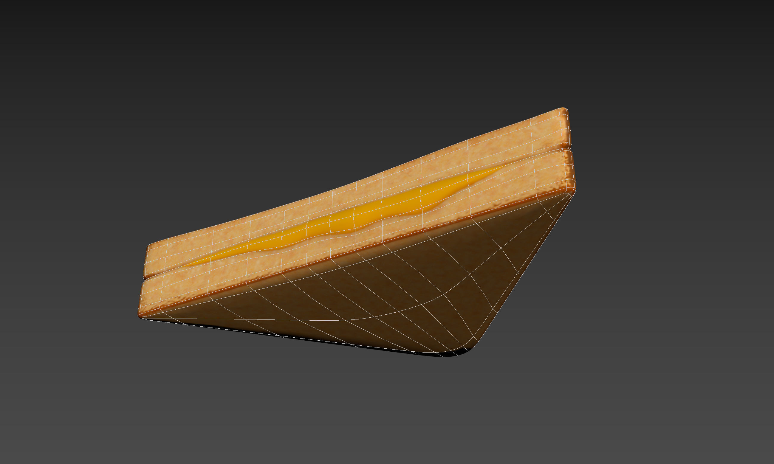 Grilled Cheese Sandwich Low-poly 3D model_22