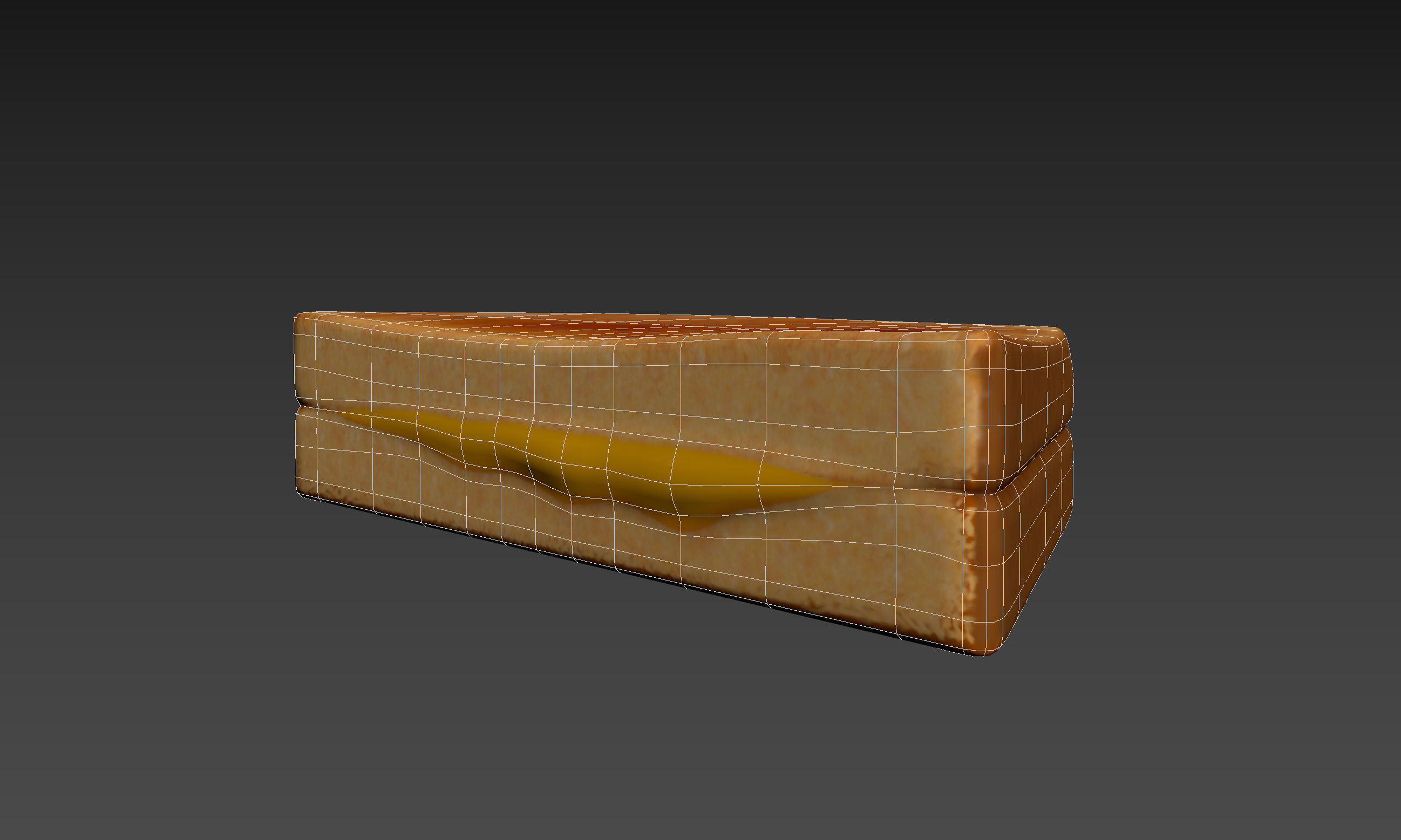 Grilled Cheese Sandwich Low-poly 3D model_21