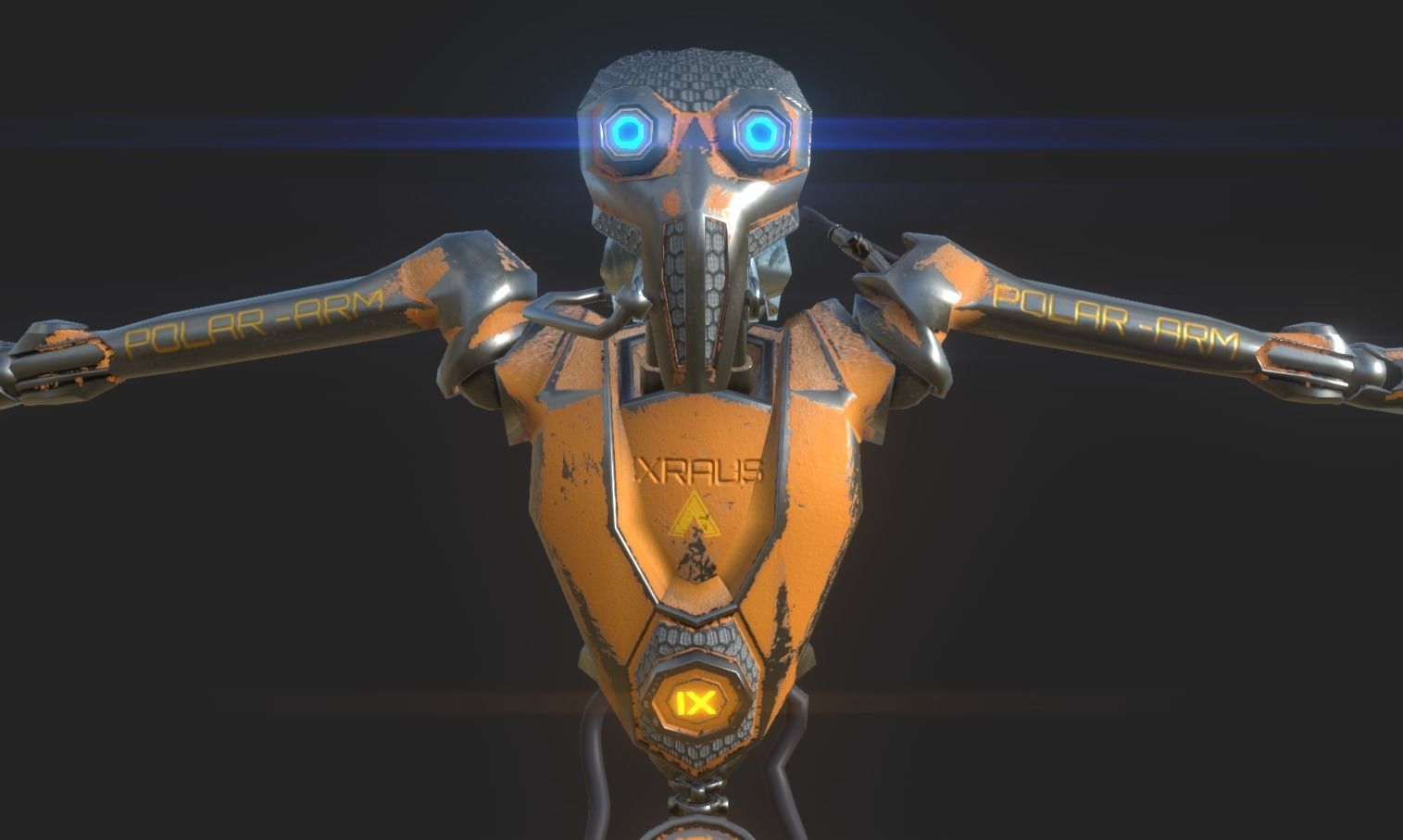 IXARUS SCI-FI 3D MID POLY 3d MODEL Game Ready Low-poly 3D model_3