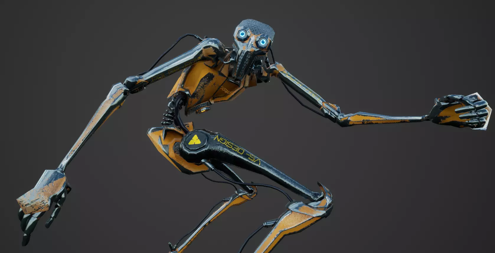 IXARUS SCI-FI 3D MID POLY 3d MODEL Game Ready Low-poly 3D model_0