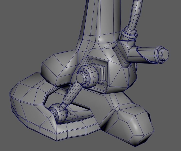 IXARUS SCI-FI 3D MID POLY 3d MODEL Game Ready Low-poly 3D model_18