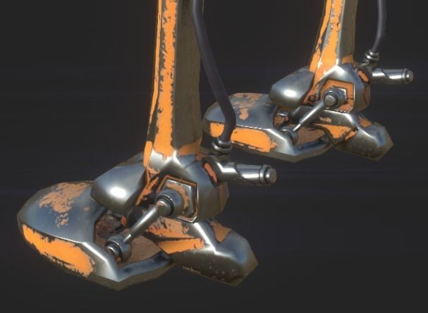 IXARUS SCI-FI 3D MID POLY 3d MODEL Game Ready Low-poly 3D model_11