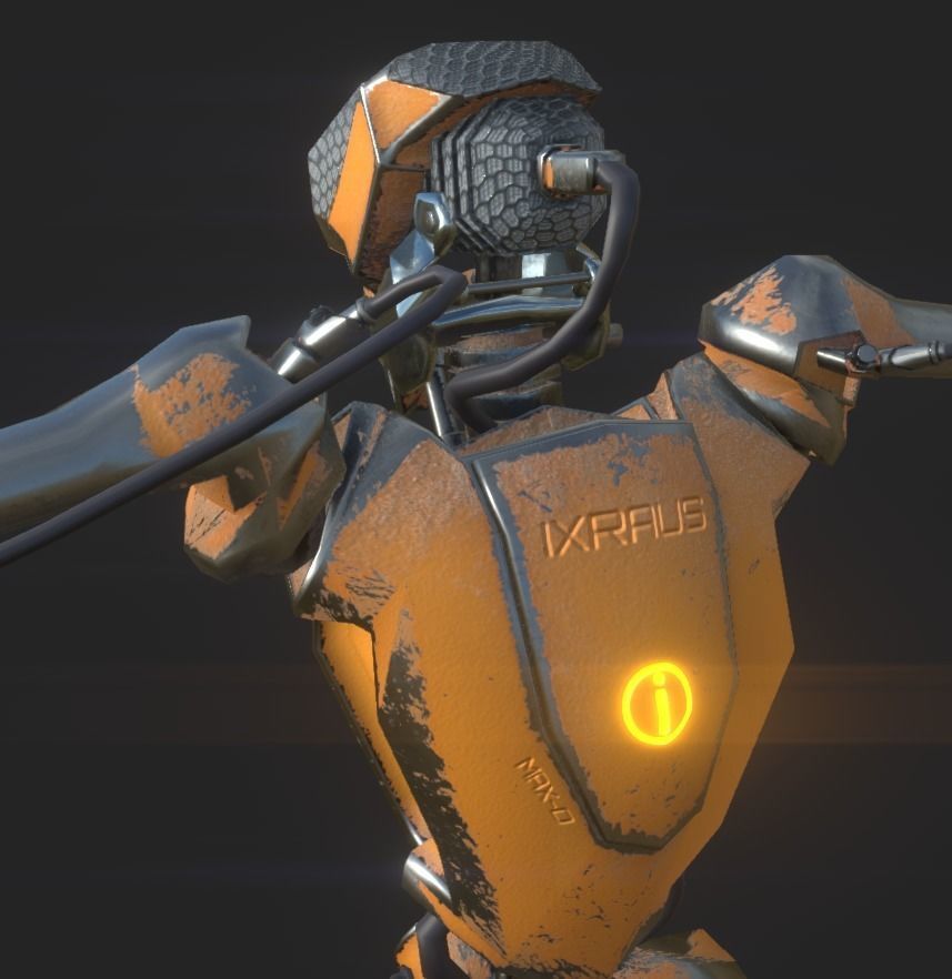 IXARUS SCI-FI 3D MID POLY 3d MODEL Game Ready Low-poly 3D model_5